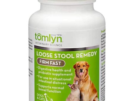 Tomlyn Loose Stool Remedy Firm Fast Tablets for Cats and Dogs 1ea 40 g, 10 ct For Discount