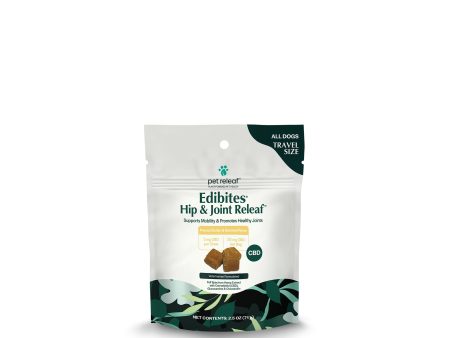 Pet Releaf Hip & Joint Edibites Cbd Dog 2.5oz. Peanut Butter Banana 3Mg Travel For Cheap