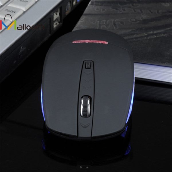 Malloom 2017 led gaming mouse Mini Slim 1600DPI Wireless 2.4G Optical Mouse Mice + Receiver For PC Laptop Online Hot Sale