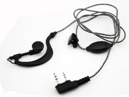 2PIN High Quality Earpiece Headset Mic For Radio Security Walkie Talkie Hot on Sale