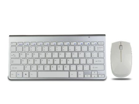 2017 Fashion 2.4G Optical Wireless Keyboard and Mouse Mice Combo Kit High Quality Ultra thin White Wireless Mouse and keyboard Cheap