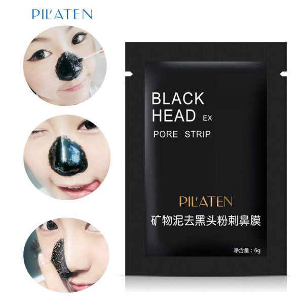 1PC lackhead Remover Black Mud Deep Cleansing Purifying Peel Acne Face Mask Online Hot Sale