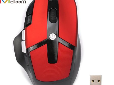 Hot 8D LED Optical USB 2.4G Wireless Mouse 2400 DPI Pro Gaming Mouse For Laptop PC High Quality Mouse For CS High-End Player#201 on Sale