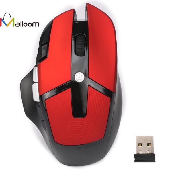 Hot 8D LED Optical USB 2.4G Wireless Mouse 2400 DPI Pro Gaming Mouse For Laptop PC High Quality Mouse For CS High-End Player#201 on Sale