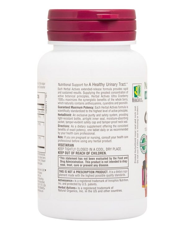 Herbal Actives Ultra Cranberry 1500® Extended Release Tablets on Sale