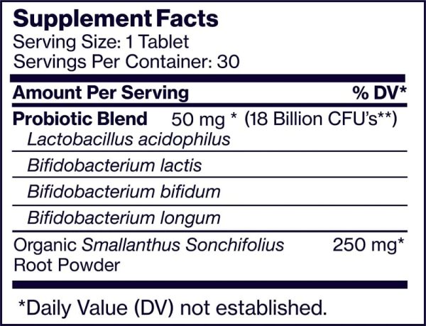 Sunbiotics Probiotic with Prebiotics Tablets - Vanilla For Discount